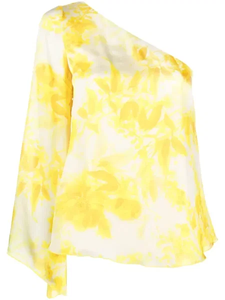 Bluza Liu Jo s cvjetnim printom s printom žuta