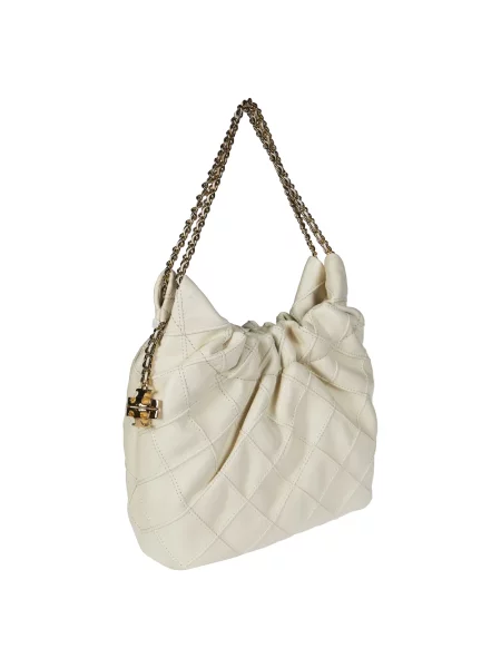 Torebka hobo Tory Burch beżowa