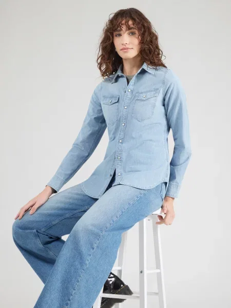 G-STAR Blúzka denim modrá