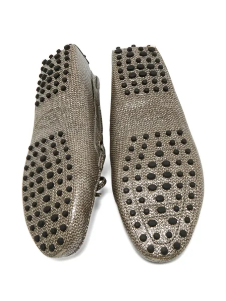 Loafers Tod's s mašlí šedé