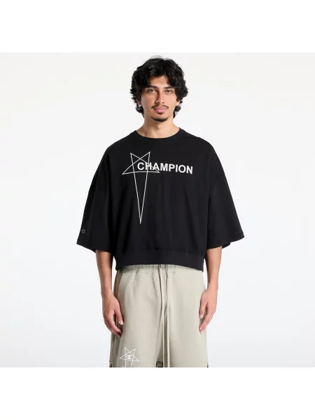 Majica Rick Owens Drkshdw obrezano črna