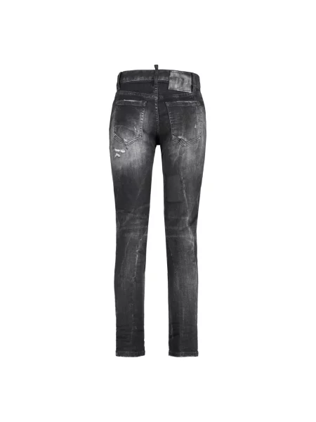Jeansy Dsquared2 o skróconej długości szare