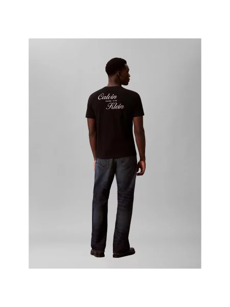 T-shirt Calvin Klein Jeans Ss Eu Calvin Klein Resrt Graphic Tee Black S crna