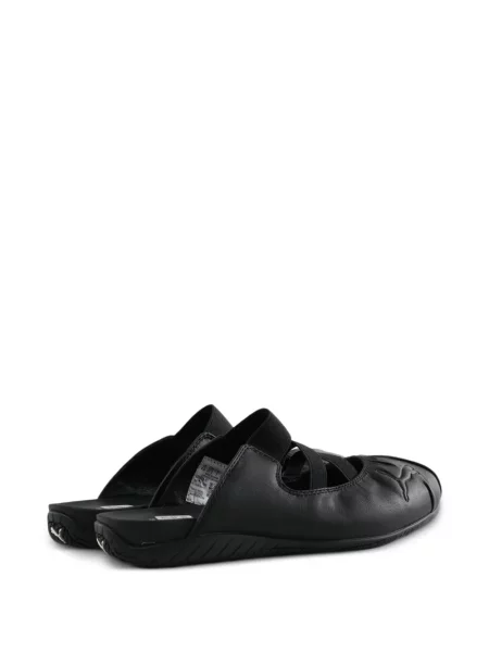 Papuci tip mules Puma cu bretele negru