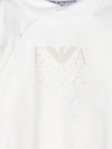 Piżama dziecięca Emporio Armani biała
