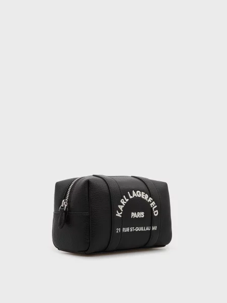 Вишита косметичка Karl Lagerfeld чорна