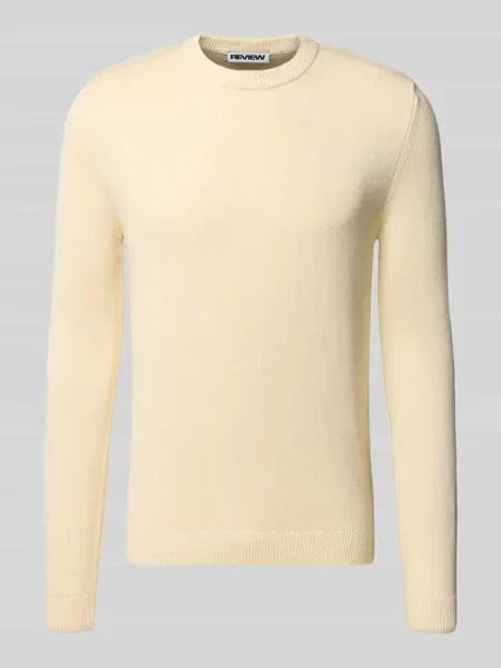 Sweter z dzianiny z okrągłym dekoltem Review