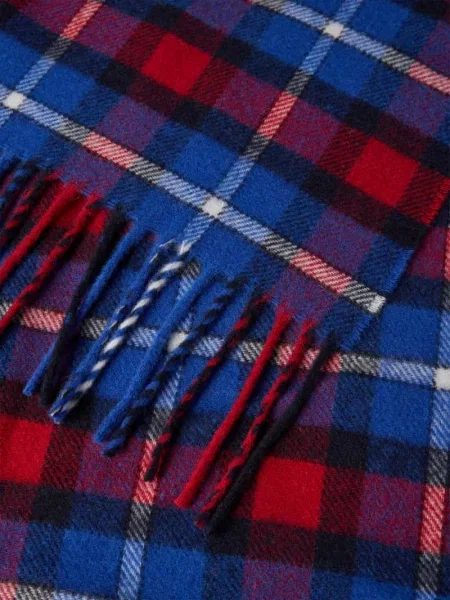 Szal z domieszką kaszmiru model ‘Plaid’ Polo Ralph Lauren czerwona
