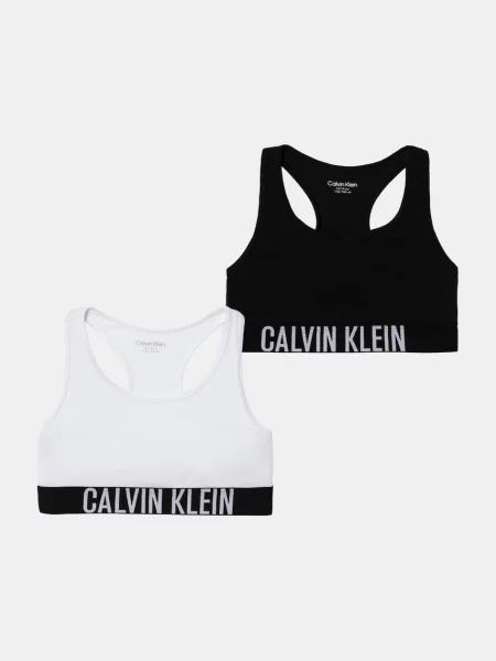 Calvin Klein Underwear podprsenka detská s elastanom biela
