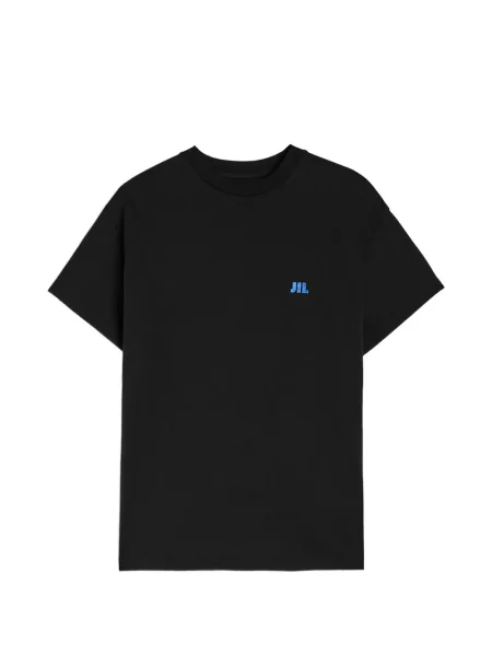 Tricou Jil Sander cu broderie negru