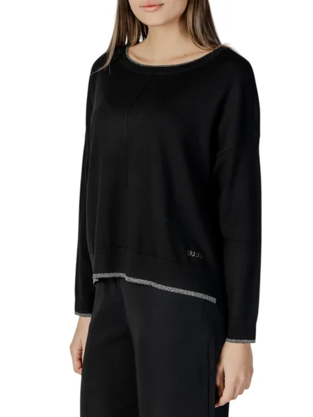 Dzianinowy sweter Liu Jo czarny