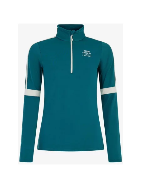 Polar Protest PRTCarly Half Zip niebieski aqua XL biały