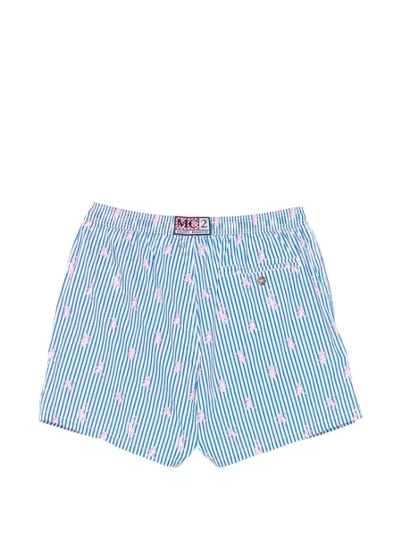 Slip de baie Mc2 Saint Barth cu dungi stretch albastru