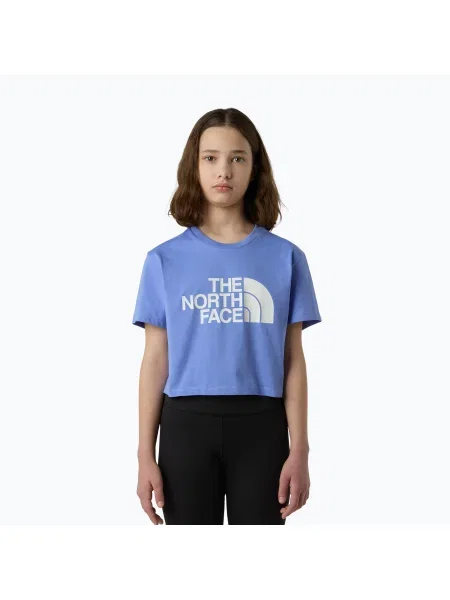 The North Face Crop Easy Tee виртуална детска тениска синя