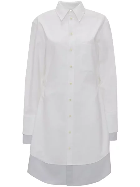 Krótka sukienka koszulowa Jw Anderson biała