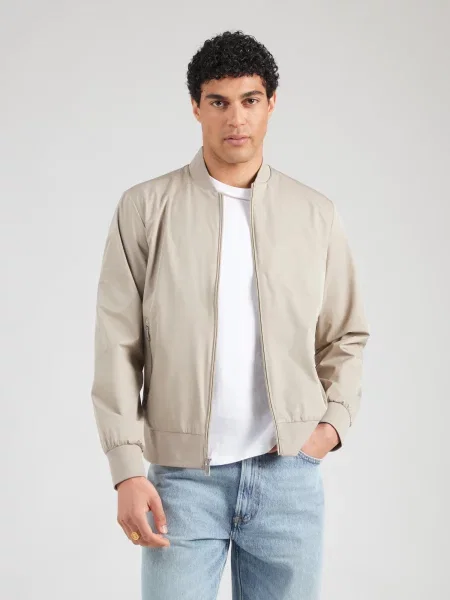 Calvin Klein Geacă de primăvară-toamnă MATTE maro bej