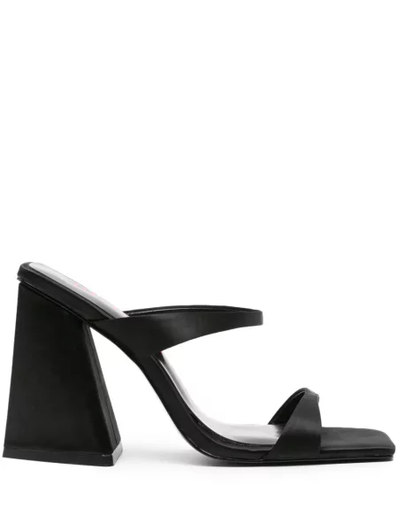Sandale Just Cavalli cu vârf pătrat negru