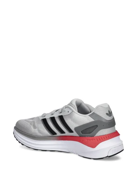 Pantaloni Adidas Campus cu șireturi cu dungi din dantelă roșu