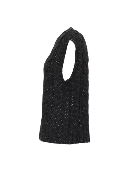 Sweter Parosh wełniany szary