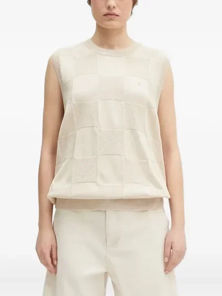 Top Carhartt Wip în carouri tricotate