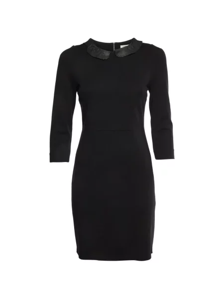 Rochie midi Sandro din jerseu negru