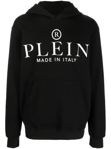 Hanorac cu glugă Philipp Plein cu imagine negru