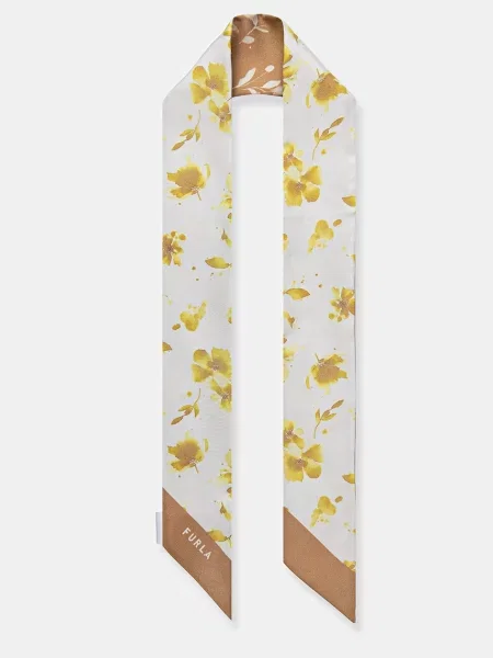 Furla marama za žene svilena bež