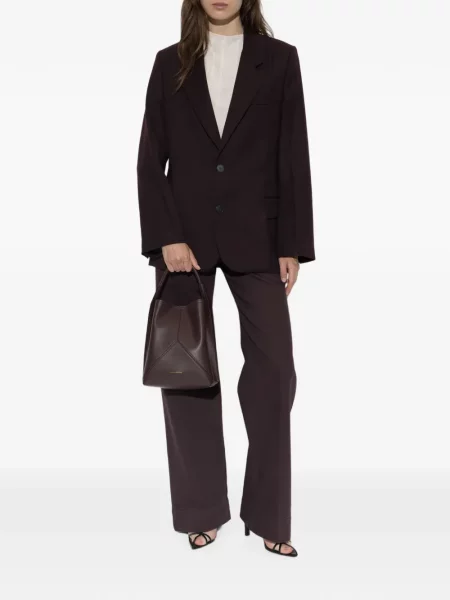 Sacou Victoria Beckham de lână roșu