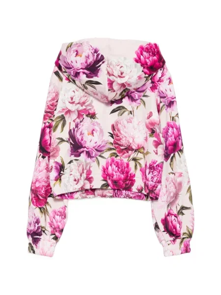 Bluza z kapturem dziecięca Dolce And Gabbana różowa
