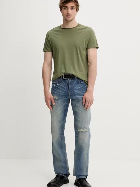 Однотонная футболка Filippa K бежевая