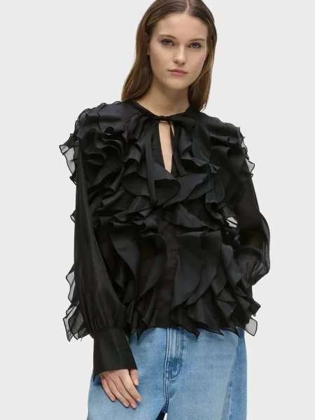 Блуза Karl Lagerfeld чорна