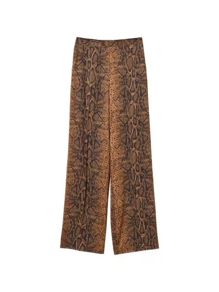 Pantaloni Twinset cu imagine maro