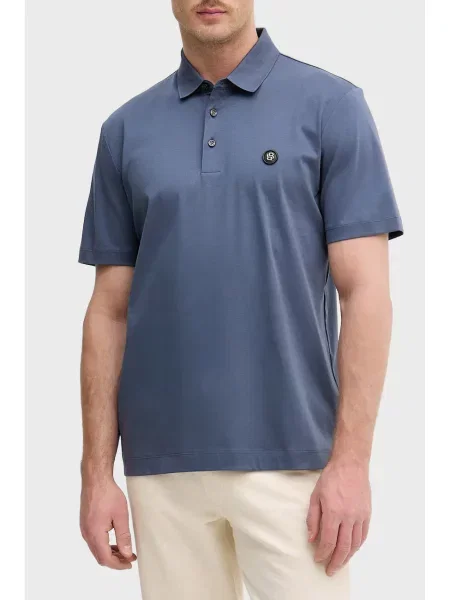 Поло Boss голубое