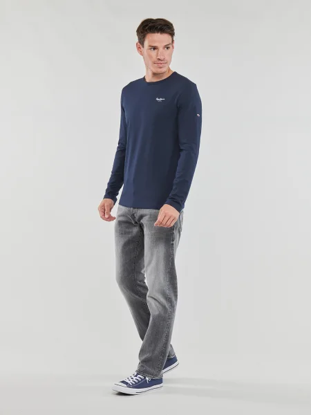 Tricou Pepe Jeans lung albastru