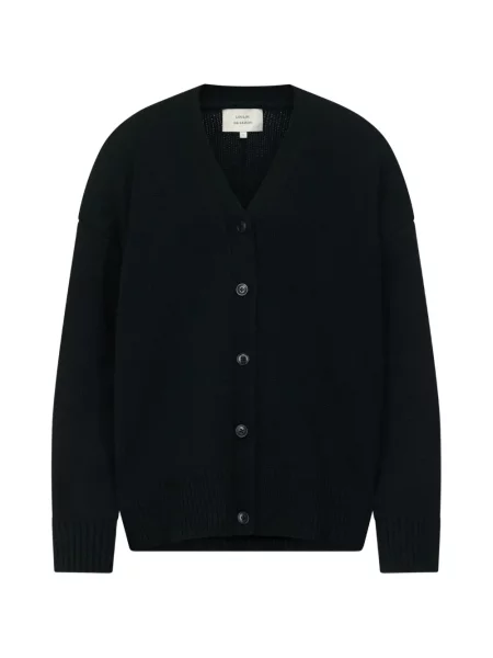 Cardigan Loulou De Saison cu decolteu în V negru