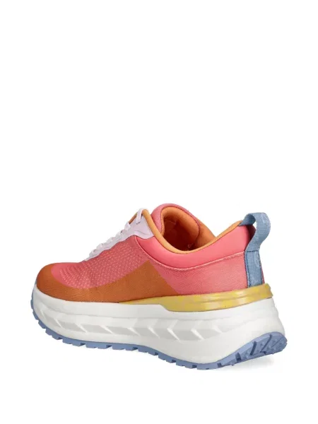 Sneakers Guess με κορδόνια με δαντέλα ροζ