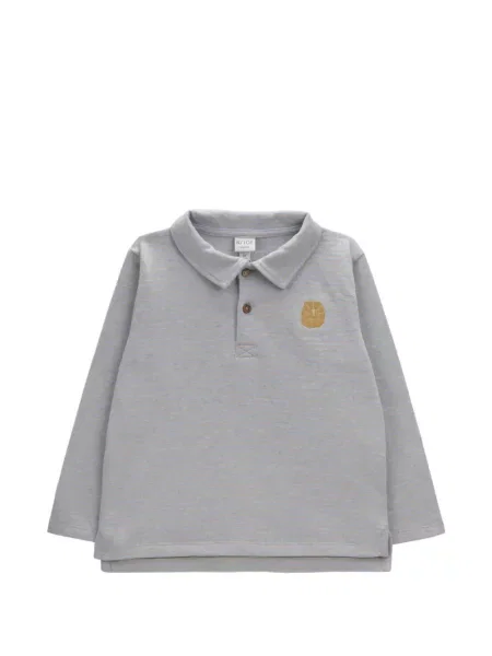 Koszulka polo dziecięca Knot szara