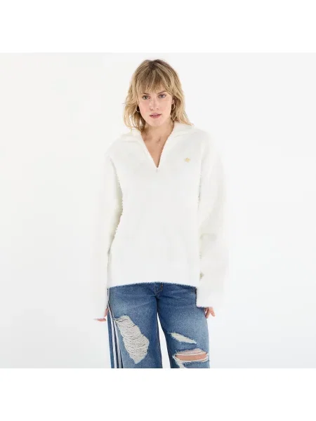 Pulóver adidas Knit Hz Off White M fehér