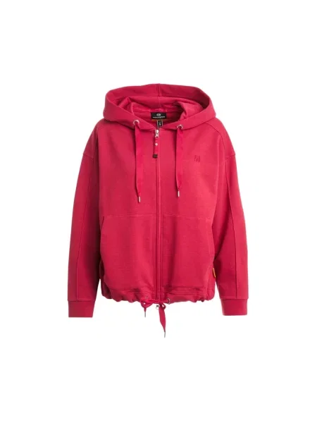 Sweter Parajumpers z kapturem bambusowy czerwony