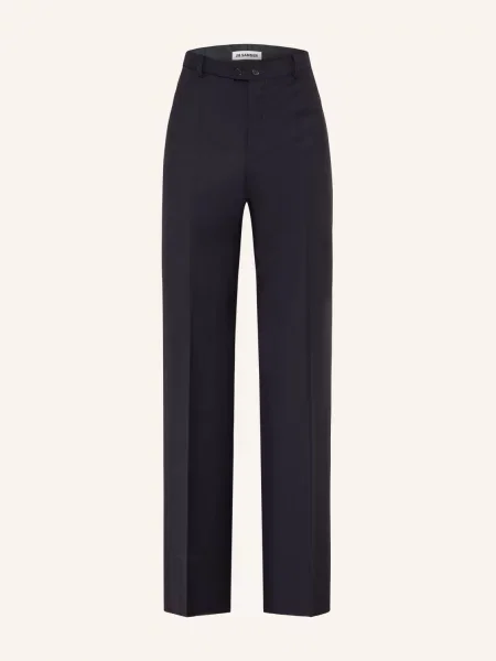 Jil Sander Spodnie Garniturowe O Kroju Regular Fit blau niebieskie