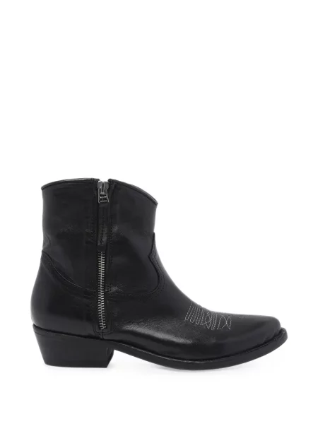Botine Pawelk's din piele negru