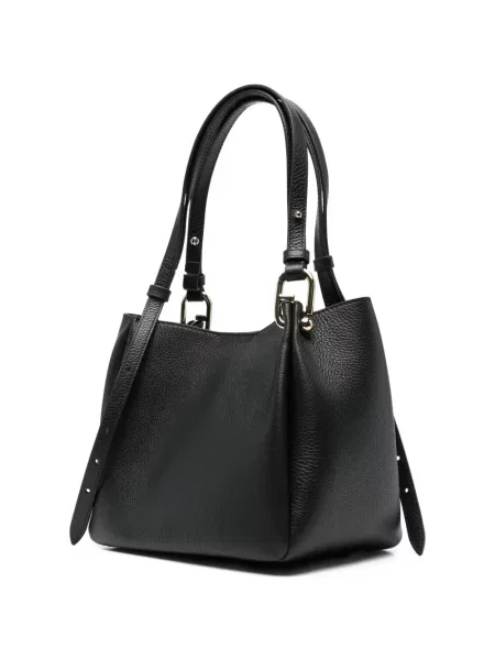 Shopper táska Furla autogrammal fekete