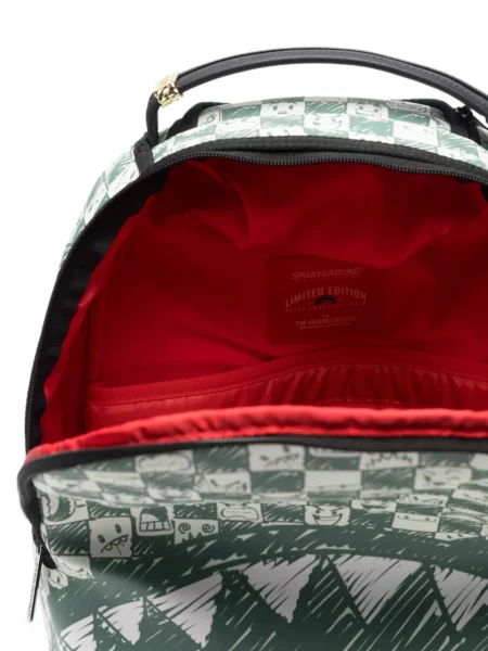 Pledas raštuotas kuprinė Sprayground žalia