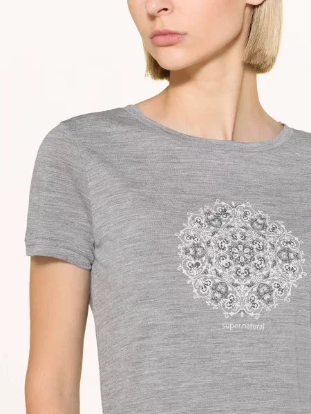 Super.Natural T-Shirt Ornament grau szara