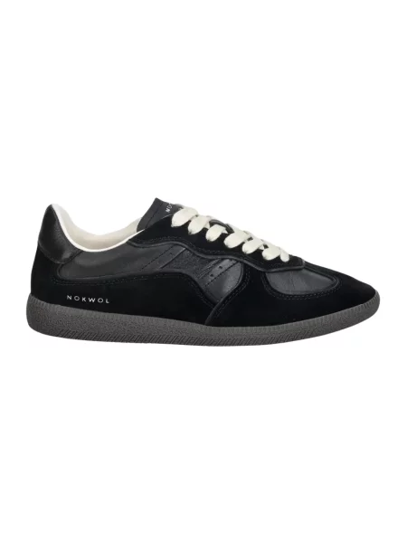 Sneakersy Nokwol skórzane czarne