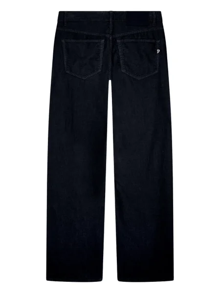 Pantaloni Dondup de catifea cord albastru