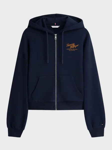 Махровое худи Tommy Hilfiger синее