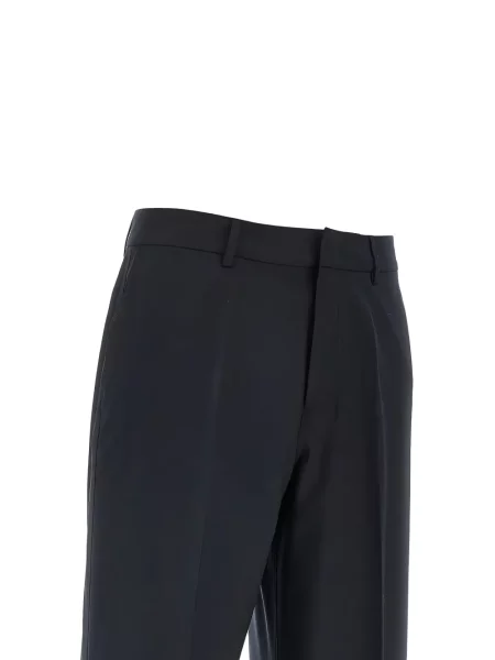 Pantaloni Emporio Armani plisate albastru