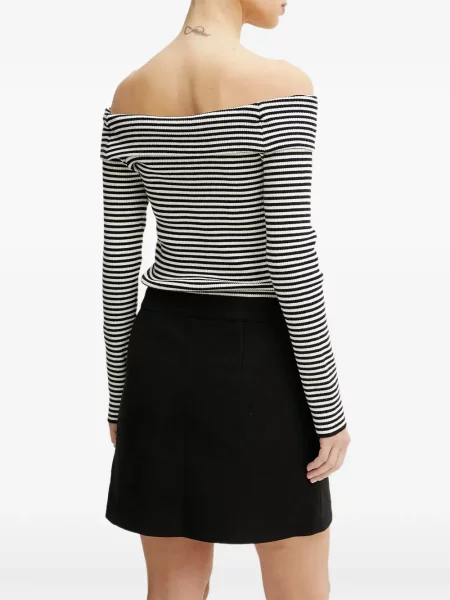 Rochie mini Morgan cu dungi negru