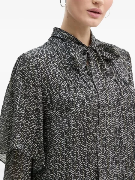 Bluză Bruuns Bazaar plisată negru